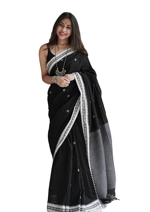 orbexa Soft Cotton Saree with Elegant Design | Lightweight Ethnic Saree with Matching Blouse Piece (5.5m Saree + 0.8m Blouse)-picture-44