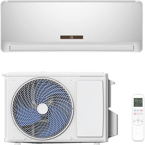 GYMAX Split Klimaanlage 18000BTU (5, 1 kW), Klimagerät mit Heizfunktion, WiFi & App, Klimasplittgeräte leise mit Kältemittel R32 & Montagematerial