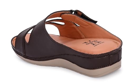 Image of Karaddi Women's Flats Sandal | Platform Heels Soft Cushion Ortho Sandals for Ladies Fashion | Comfort Open Toe Sandal