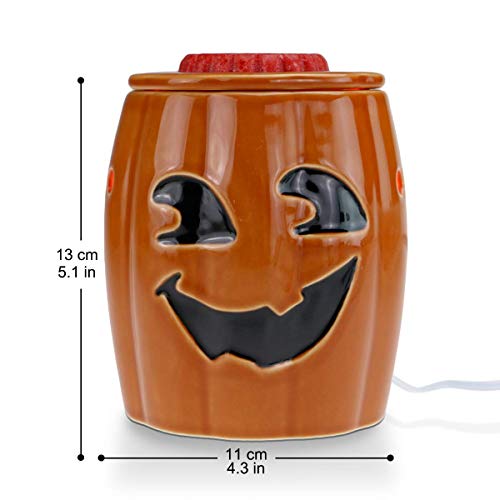Star Moon Wax Melt Warmer Electric For Home Décor, Scentsy Wax Warmer, Home Fragrance Diffuser, No Flame, Removable Dish, With One More Bulb (Halloween Evil Pumpkin Lantern) #TOP5