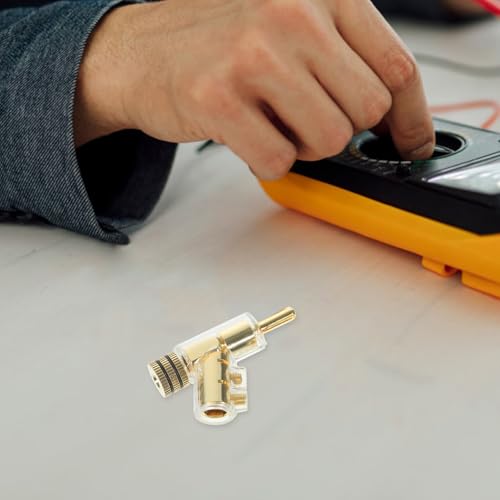 Conector banana ángulo recto para evitar cables doblados en amplificadores 6