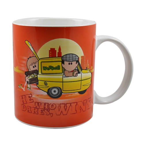 Weenicons - Taza con texto en inglés He Who Dares Wins