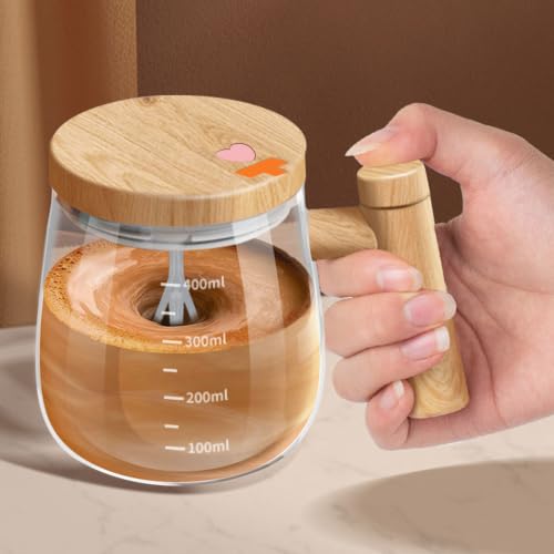 Irishom Taza de café con Agitación Automática Taza de café con Mezcla Automática Agitación Eléctrica Vidrio Alto Borosilicato Recargable 400 Ml Asa p Irishom Taza de café con Agitación Automática Taza de café con Mezcla Automática Agitación Eléctrica Vidrio Alto Borosilicato Recargable 400 Ml Asa p