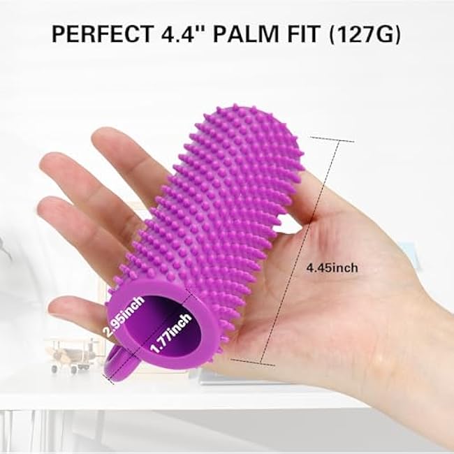 Hand Exercise Balls for Arthritis - Therapy Ball with Finger Separate & Massage Spike - Improve Flexibility & Grip Strength, Hand Exercise Balls for Strokes/Arthritis/Surgery/Elderly