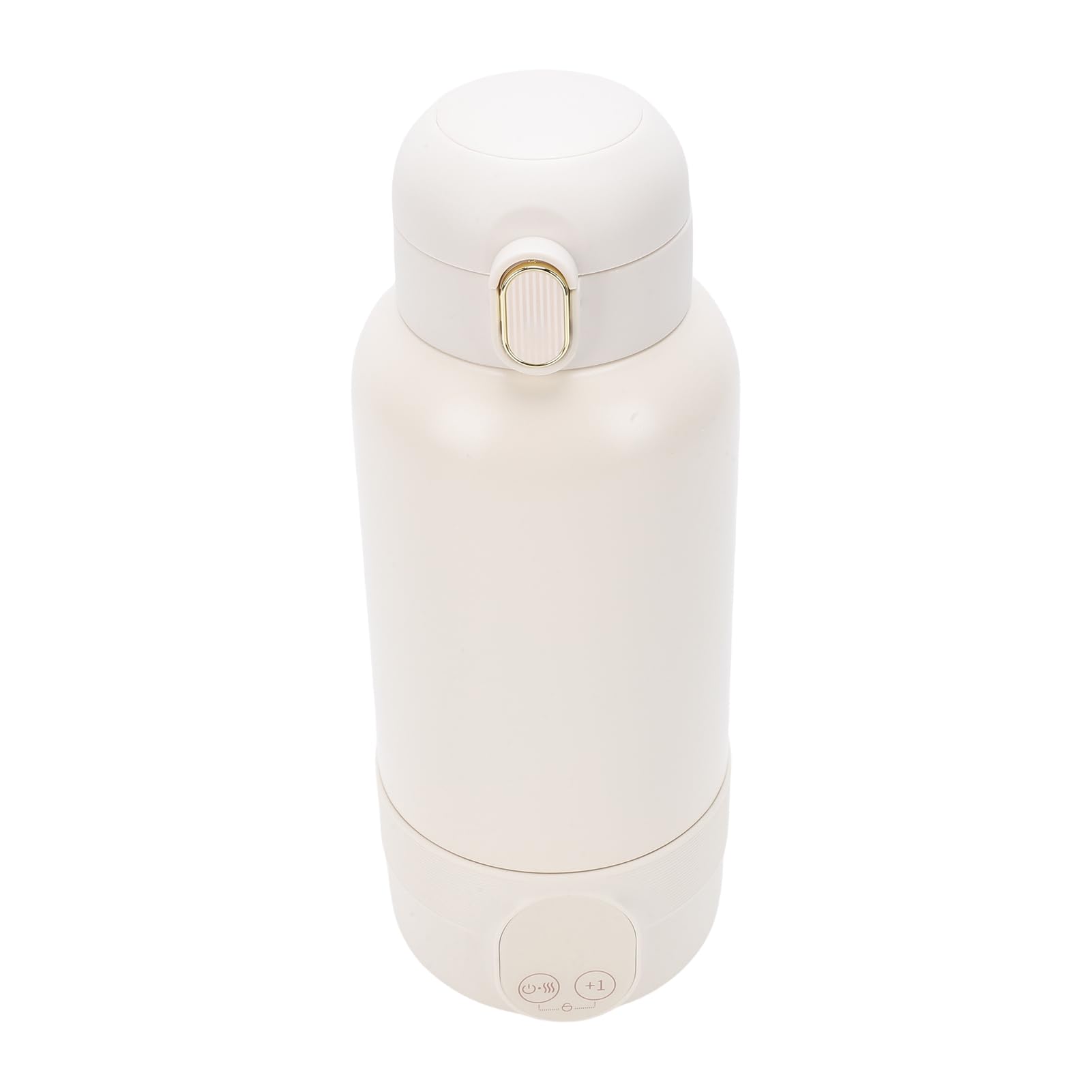 SEAFRONT Calentador de Leche Portátil, Calentador de Botellas de Acero Inoxidable 316 con Capacidad de 500 Ml, Calentamiento Rápido de 50 W, Modos Duales Inalámbricos Recargables, Control de