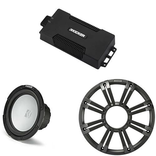 Kicker 48PXA6001 Weatherproof Powersport Mono Amp & 10