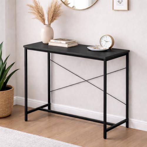 Image of Callas Home Work Desk Study Table | Computer Table for Home | Office Table | Desktop and Laptop Table | Office Desk (ST-10-Black)