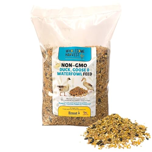 Wholesome Harvest Duck Goose Waterfowl Layer Feed 10 lb High Protein Specially Formulated to Promote Egg Production and Healthy Flocks