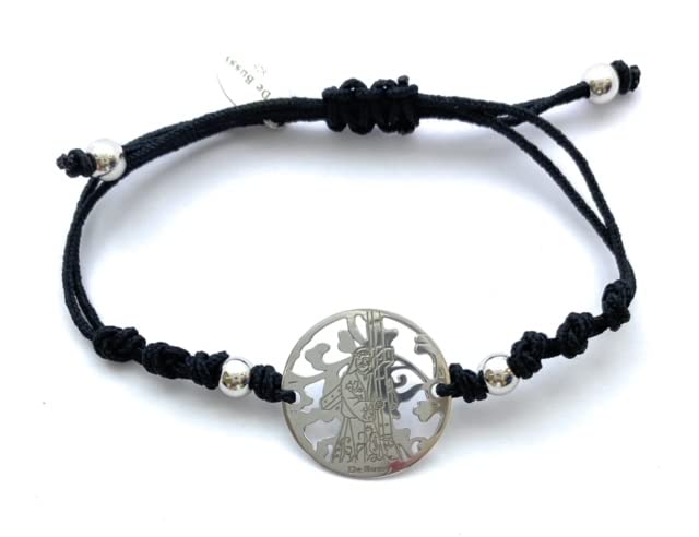 Pulsera Cristo Nuestro Padre Jesús o Cristo de Orihuela 'El Abuelo' en plata de...