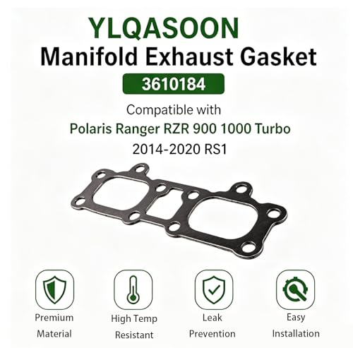 Image of Manifold Exhaust Gasket 3610184 Compatible with Polaris Ranger RZR 900 1000 Turbo 2014-2020 RS1
