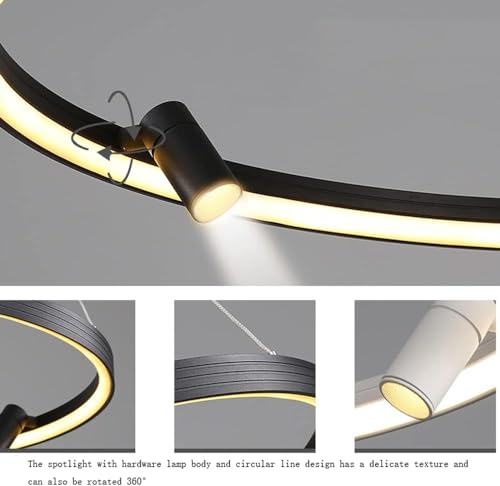Luminaire suspendu à intensité variable LED style scandinave - 7