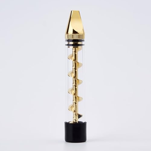 Twisty Glass Blunt Pipe Kit �K���X�p�C�v �V���[�Y �n�[�u�p ���ډΕt���\ (�S�[���h 1�{, NEW Pipe)