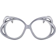Oversized Round Women Eyewear, Stylish Large Blue Light Blocking Glasses, Anti-UV Anti-fatigue Eyeglasses