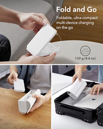 ESR 3-in-1 Compact MagSafe Charging Station with Travel Bag — view 2