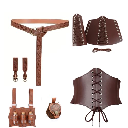 Ceintures Renaissance LUWOO élastiques style corset avec fiole en liège
