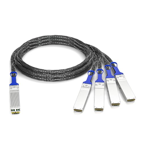Image of 10Gtek 800G OSFP to 4x200G OSFP Acc Breakout Cable, 26AWG, 5-Meter | ● 800Gb /s ACC cable ● Compatible with NVIDIA MCA4J80-N005 ● For InfiniBand NDR /Ethernet ● 100% tested