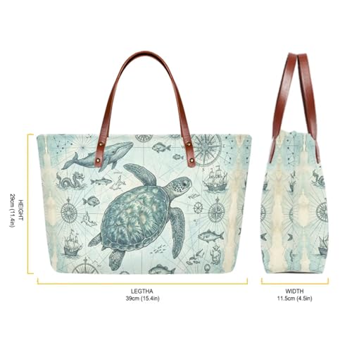 Image of 2PCS Tote Bag for Women Top Handle Purse with Wallet, Hobo Bag Tote Shoulder Bag with PU Cosmetic Bag