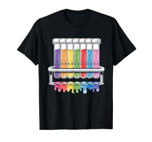 Tubo de ensayo Kawaii Química Estudiante Profesor de Ciencias Camiseta