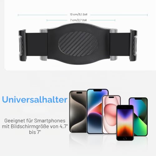 MLEJIAKJ Mikrofonständer Telefonhalter, Handyhalter für Mikrofonständer, einstellbare Flexible Stange Telefonhalterung für Mikrofon, Musik, Schlagzeugständer, für Smartphone