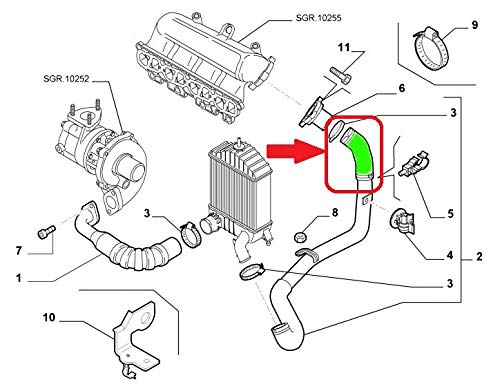 Dilwe Raccord Du Refroidisseur Intermédiaire Turbo 4in 90 ° Turbo
