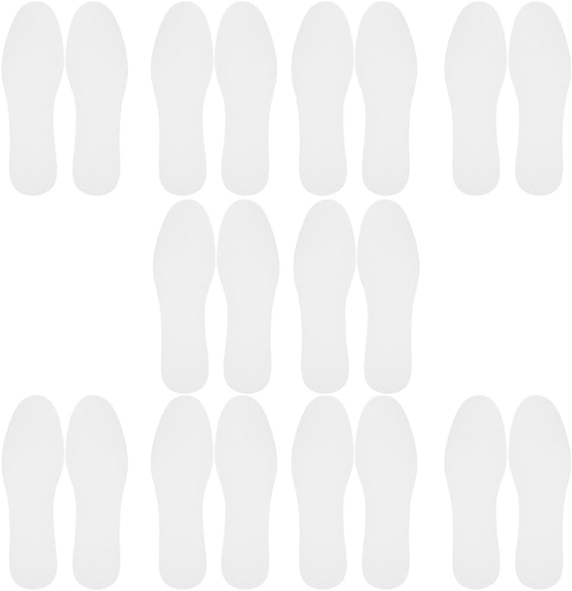 DOITOOL 20 Pairs Replaceable Shoe Insoles Thin Shoe Inserts Shockproof Comfortable Paper Material Breathable Daily Use for Men Women