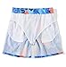 MADHERO Mens Swim Trunks Vintage Floral Quick Dry Beach Shorts Bathing Suit with Mesh Lining Blue Orange Leaves Size M