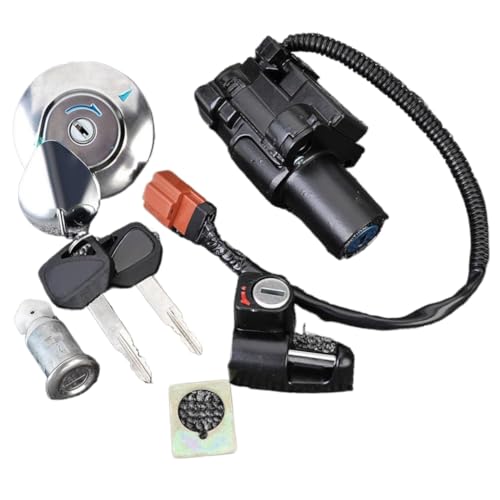 Kit de llave y cerradura de asiento para moto CB400SS con interruptor de encendido 3