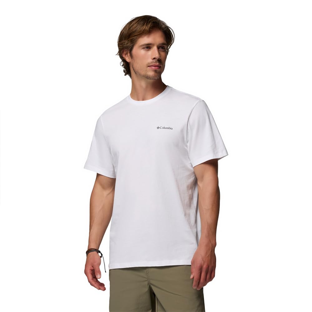 Columbia Men's White Csc Logo T-Shirt - /Boxy Brand - Xl