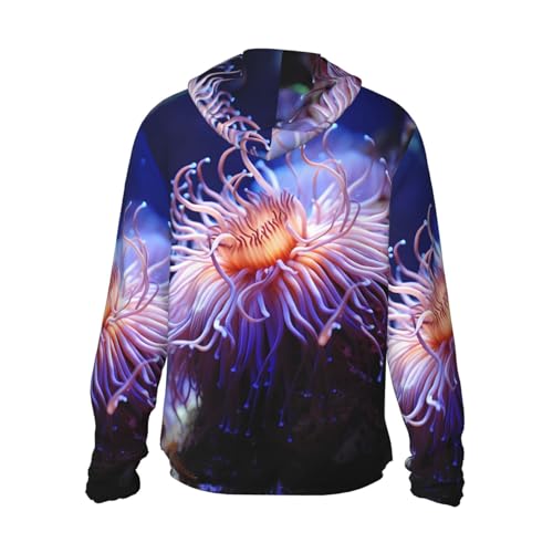 Chaqueta para hombre con protección solar UPF 50+ y capucha negra miniatura 7