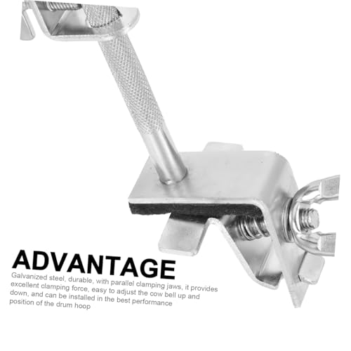 Clamp para cowbell de batería Abaodam acero galvanizado miniatura 3