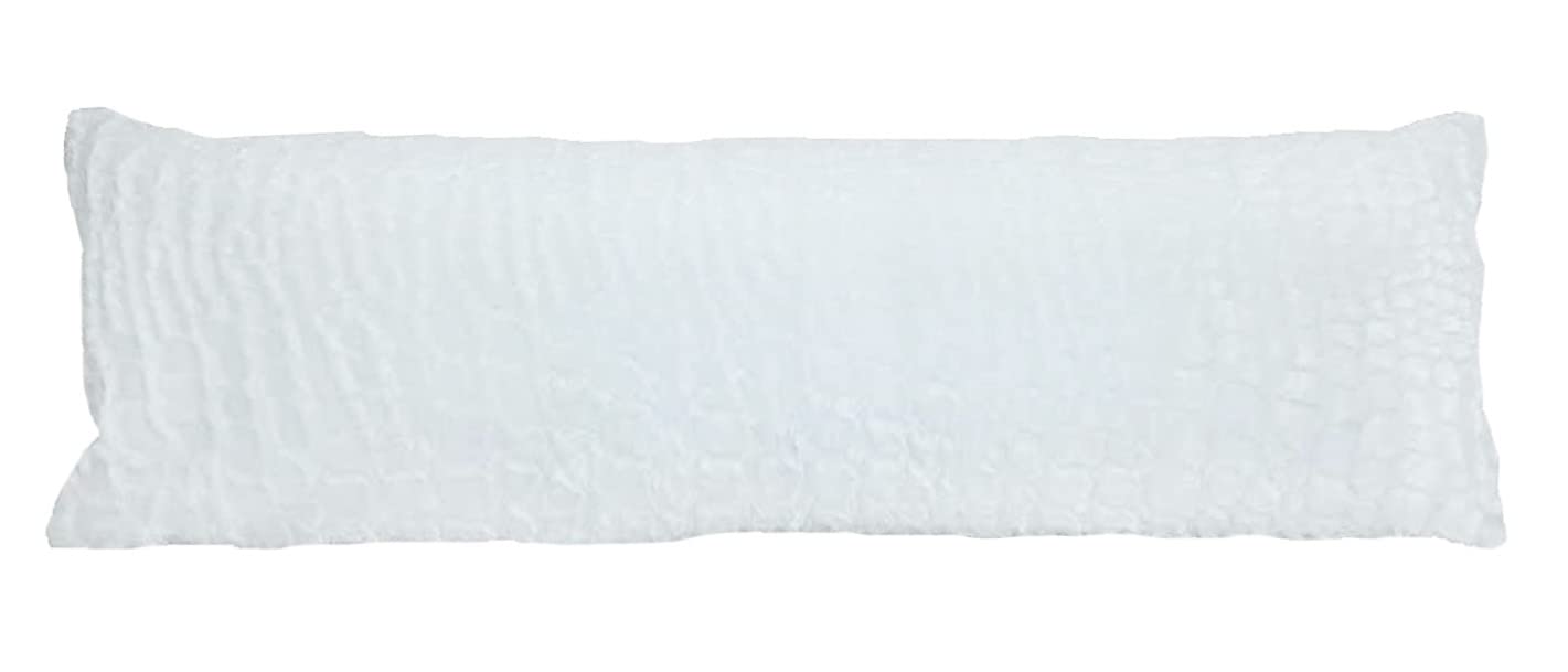 Pillowtex Plush Body Pillow Cover – Fuzzy Pillow Cover White 20x54