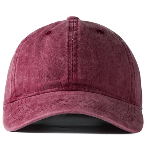 Image of Edoneery Men Women Baseball Cap-Low Profile Adjustable Washed Cotton Golf Dad Hat