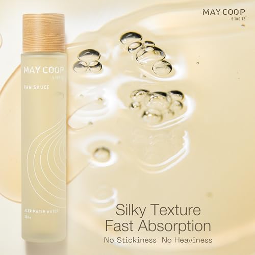 May Coop Raw Sauce Moisture Essence Toner | Hydrating Face Toner | Rice Toner for Dry, Sensitive & Acne-Prone Skin | Pore Refining Korean Skincare with Centella & Birch Sap 5.07 fl oz