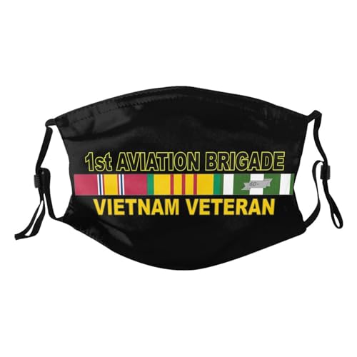 1st Aviation Brigade Vietnam Veteran Adult Dust Mask Adjustable Dust Face with 2 Filter64