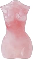 Vista 1 de Apengshi Imagen Natural de Cuarzo Rosa de la Diosa Escultura Femenina Tallada a Mano Modelo Coleccionable Artesanías Cristal Sanador Meditación Yoga