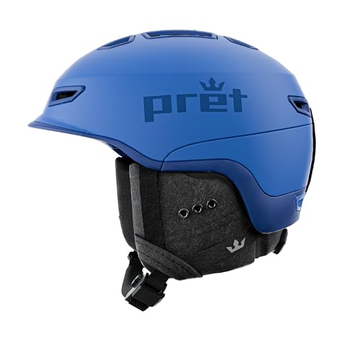 PRET Fury Ski & Snowboard Helmet | Level C Ventilation | MIPS Impact Protection | Blue | Large