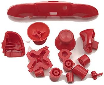 Replacement Full Set D-pad LB RB LT RT Buttons Bumpers Triggers Buttons for Xbox One Elite Controller (red)