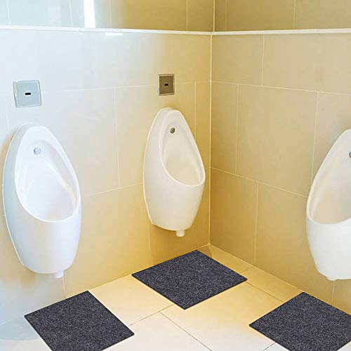 Urinal Mats (4 Pack)，Deodorizing Urinal Floor Mats—Absorbent/Waterproof ，Anti-Slip And Waterproof Backing，Commercial And Restaurant Restrooms，Men's Restrooms & Bathrooms，Reusable/Washable (24"×18") #TOP4