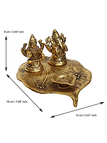 Image of eCraftIndia Designer Peacock Rakhi, Lord Krishna Idol Playing Flute Under Tree with Cow and Calf Showpiece, Roli Chawal Pack, Raksha Bandhan Greeting Card