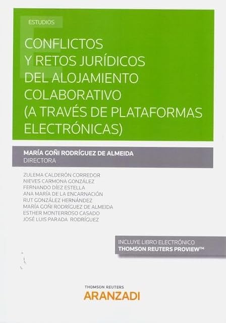Portada de Conflictos y retos jurídicos del alojamiento colaborativo