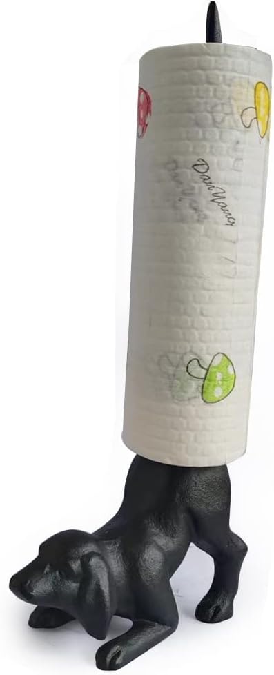 Toilet Paper Tissue Roll Holder,Cast Iron Kitchen Dispenser Roll Holder Stand Bathroom Toilet Paper Roller Holder