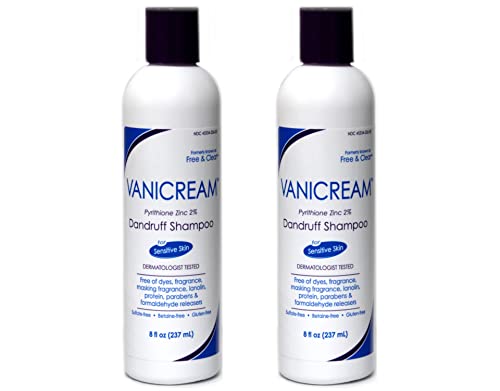 Vanicream Medicated Anti-Dandruff Shampoo, 8 fl oz Each (Pack of