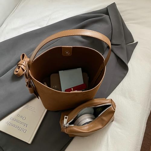 Faux Suede Shoulder Bag for Women Crossbody Bag Small Slouchy Fall Totes Top Handle Handbag Retro Clutch Purse 20254