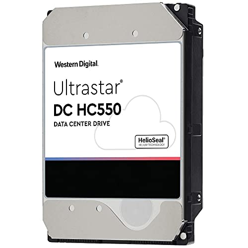 Western Digital WD 16TB HDD Ultrastar DC HC550 SATA 7200RPM 3.5" Enterprise Hard Drive - WUH721816ALE6L4 (Renewed)