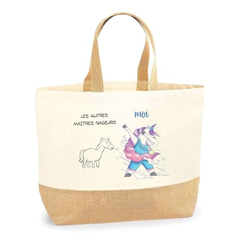Cabas de plage Maîtres nageurs Planetee le sac en coton idéal pour les courses