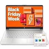 HP Ultra Slim Laptop for Students and Business | 1 Year Office 365 | 1.1TB Storage (1TB Cloud and 64GB Hard Drive) | Intel Quad-Core, 8GB RAM | Windows 11 Home w/o Earbuds