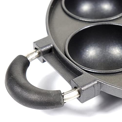 Liangyan Premium Cast Iron Biscuit Pan,7-Cup Large Muffin Pan Round Kitchen Non Stick Baking Tool For Scones,Cornbread, Muffins,Cup Ccakes And Brownies,Pre-Seasoned Cast Iron Cookware #TOP4