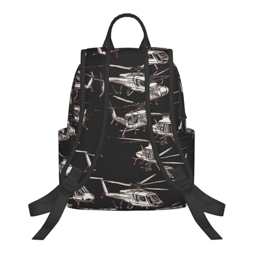 Sac à dos léger hélicoptère confortable grand volume noir pour la rentrée - 3