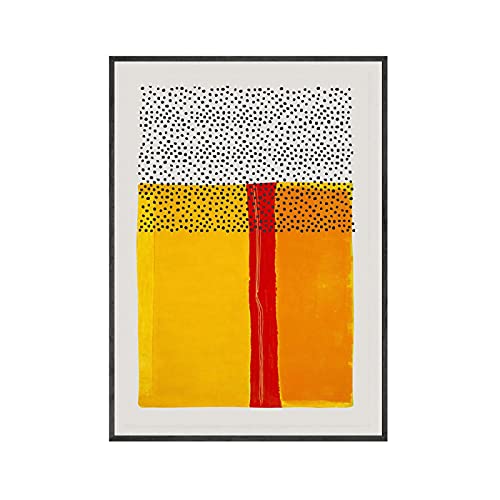 Impression sur toile fond noir abstrait triptyque scandinave 70x100 cm - 4