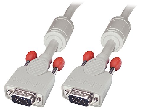 Câble VGA M/M 5m Lindy cordon moniteur gris clair pour liaison vidéo analogique